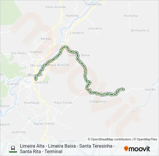 LIMEIRA ALTA Bus Line Map