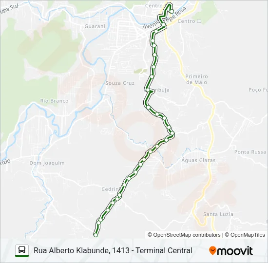 TOMAZ COELHO Bus Line Map