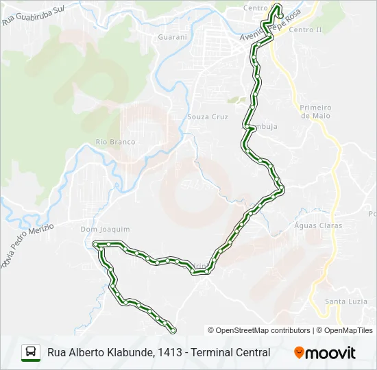 TOMAZ COELHO Bus Line Map