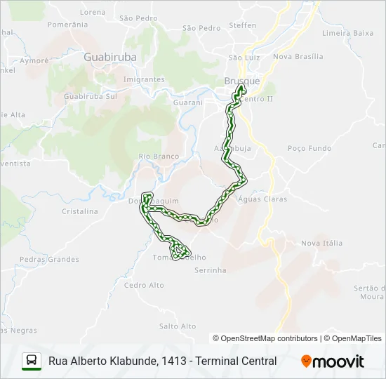 TOMAZ COELHO Bus Line Map