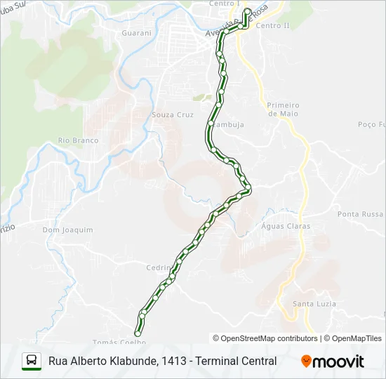 TOMAZ COELHO Bus Line Map