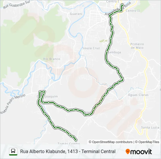 TOMAZ COELHO Bus Line Map