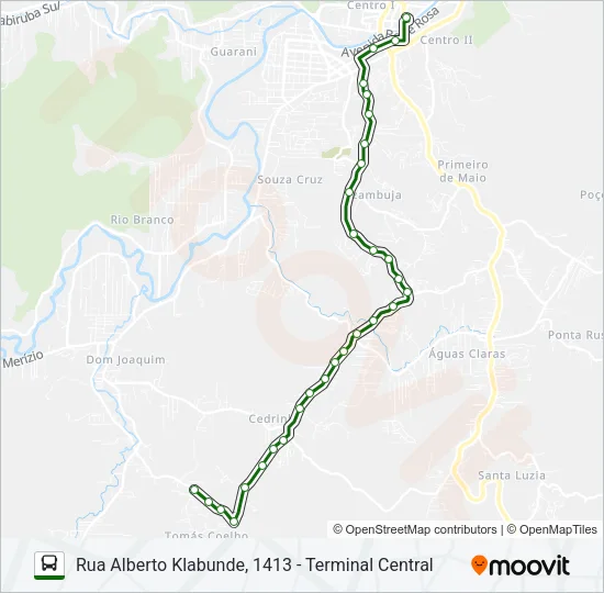 TOMAZ COELHO Bus Line Map
