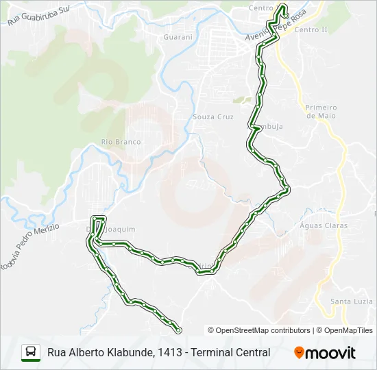 TOMAZ COELHO Bus Line Map
