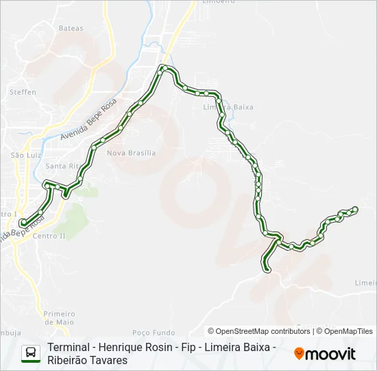 LIMEIRA BAIXA Bus Line Map