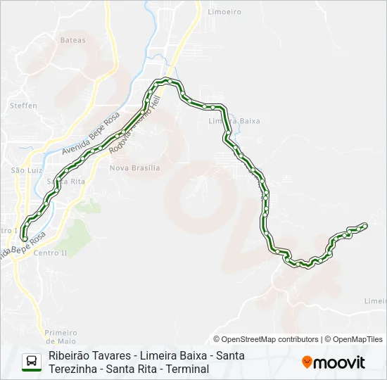 LIMEIRA BAIXA Bus Line Map