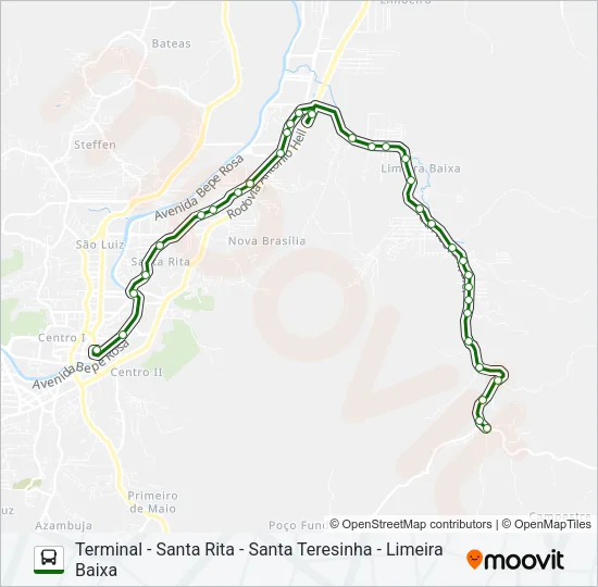 LIMEIRA BAIXA Bus Line Map