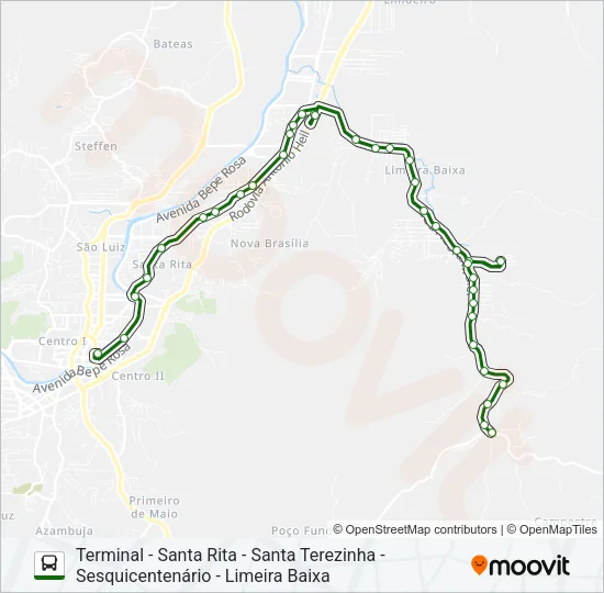 LIMEIRA BAIXA Bus Line Map