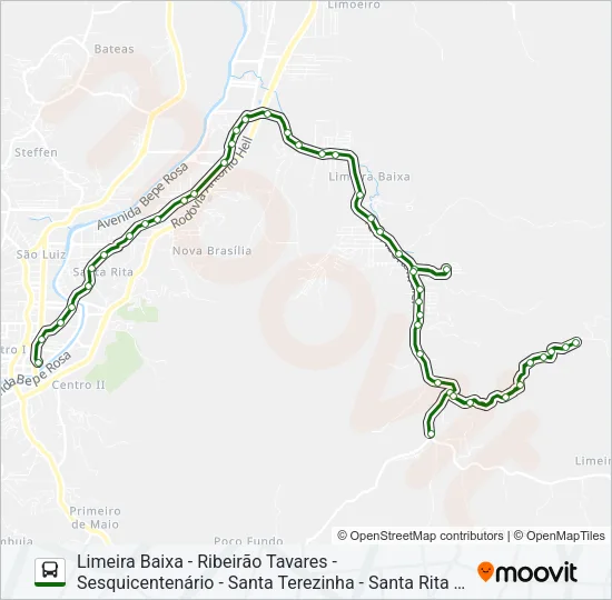 LIMEIRA BAIXA Bus Line Map