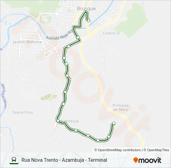 RUA NOVA TRENTO Bus Line Map
