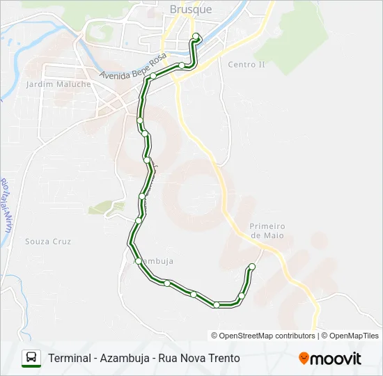 RUA NOVA TRENTO Bus Line Map