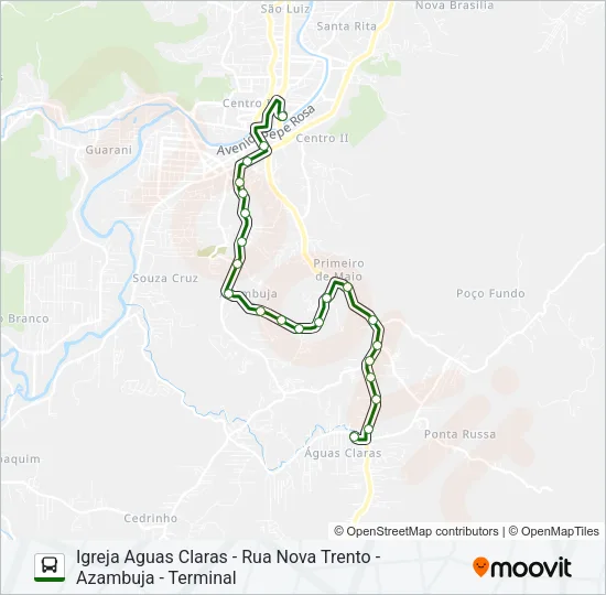 RUA NOVA TRENTO Bus Line Map