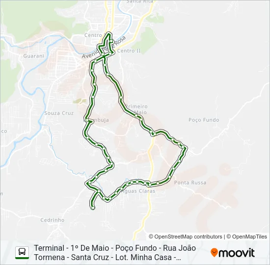 TRAVESSA SANTA CRUZ Bus Line Map