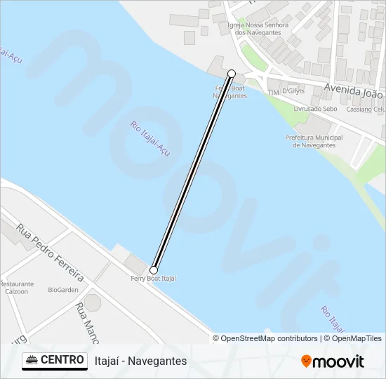CENTRO Ferry Line Map