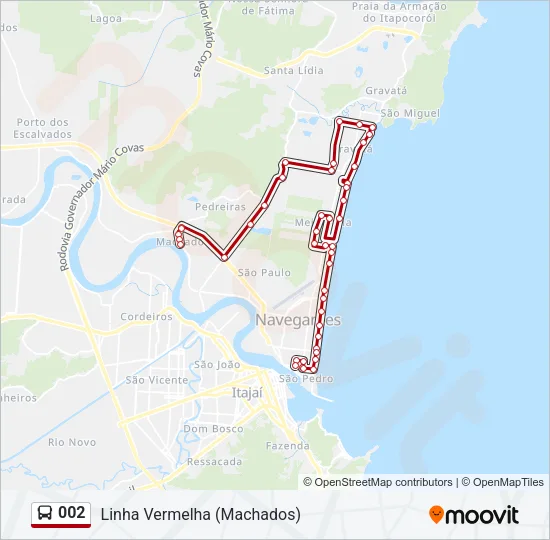 002 Bus Line Map