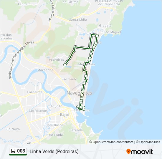 003 Bus Line Map