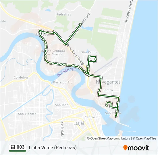 003 Bus Line Map