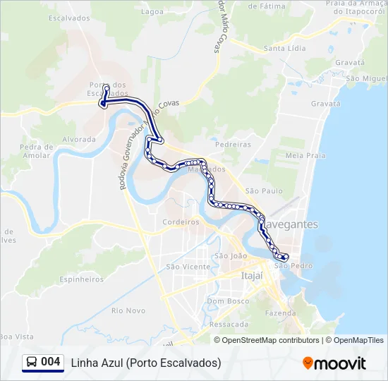 004 Bus Line Map