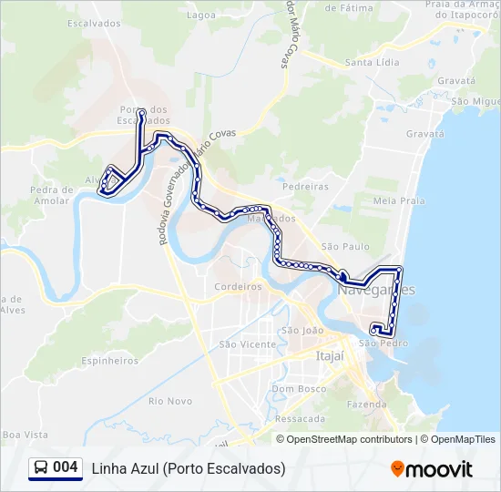 004 Bus Line Map