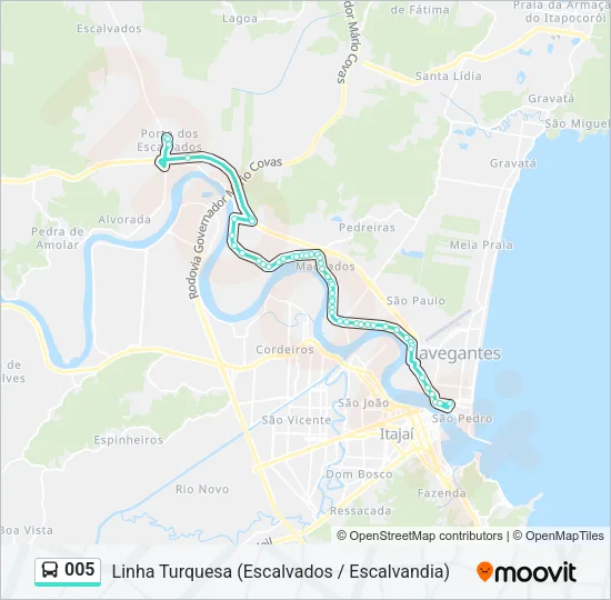 005 Bus Line Map