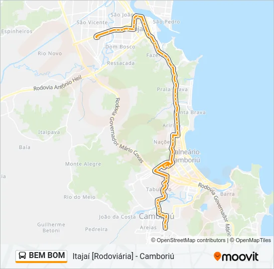 BEM BOM Bus Line Map