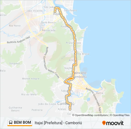 BEM BOM Bus Line Map