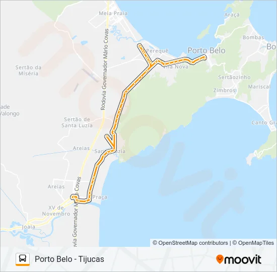 PORTO BELO / TIJUCAS Bus Line Map