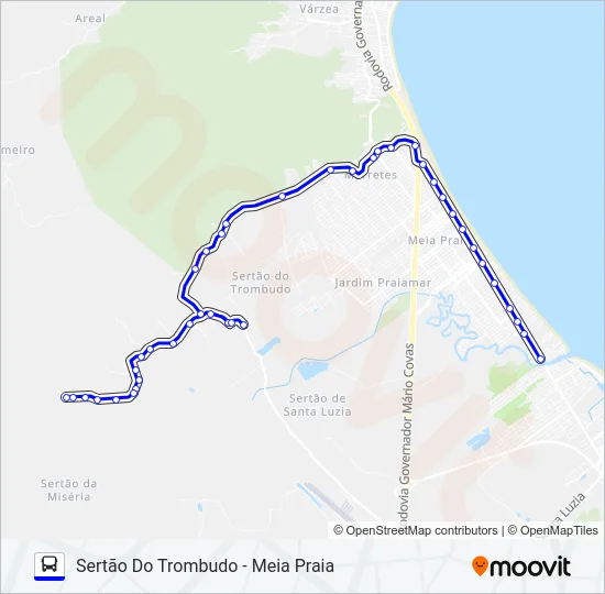 CIRCULAR ITAPEMA Bus Line Map