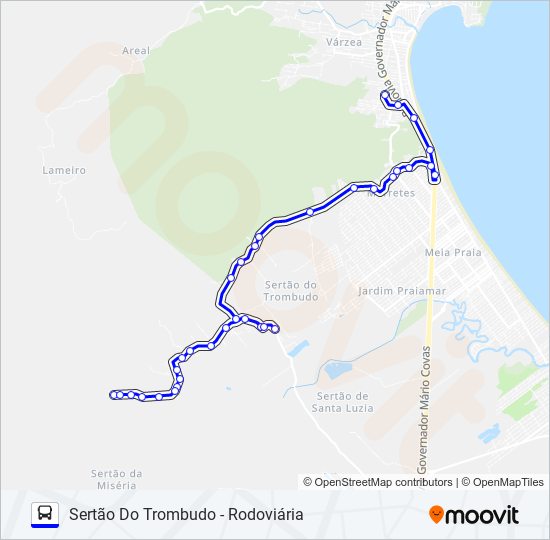 Mapa de CIRCULAR ITAPEMA de autobús