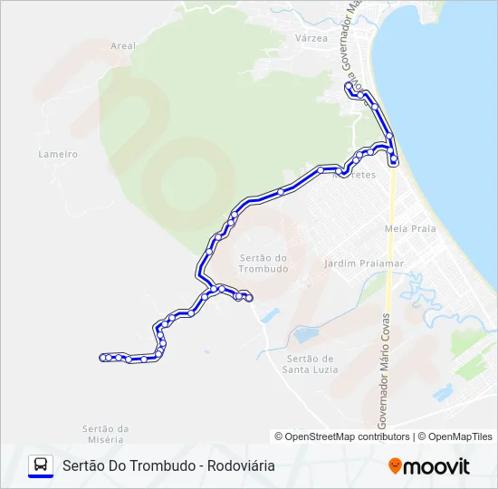 CIRCULAR ITAPEMA Bus Line Map