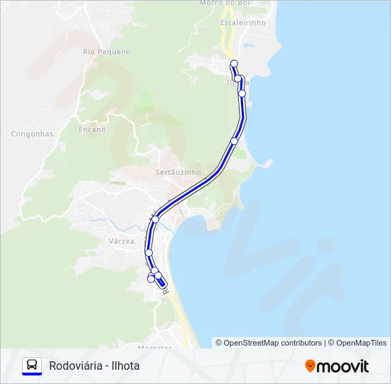 CIRCULAR ITAPEMA Bus Line Map
