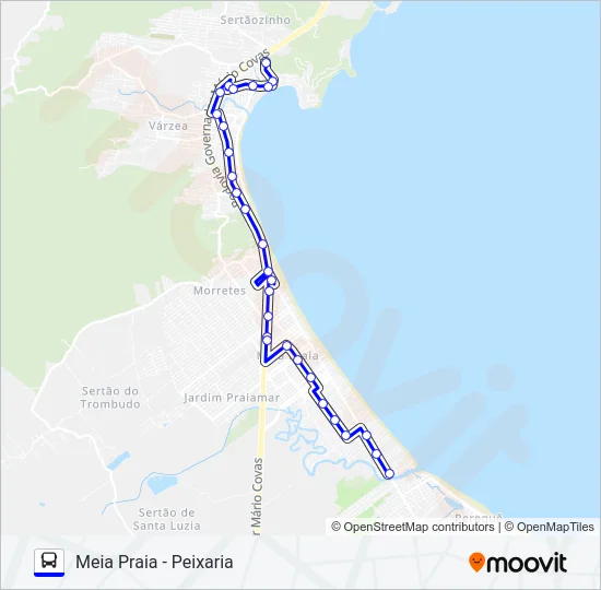 SELETIVO ITAPEMA Bus Line Map