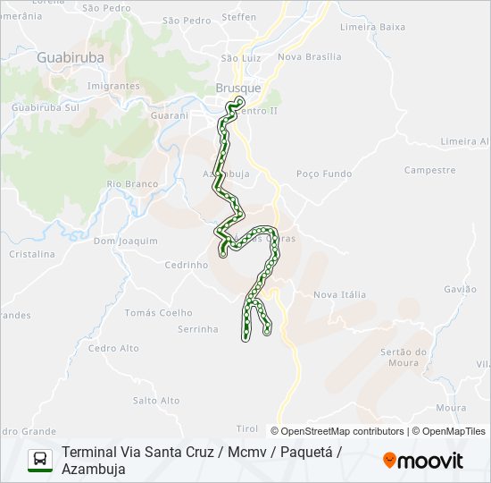 ZANTÃO bus Line Map