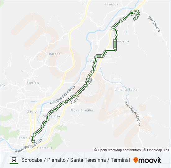 SOROCABA bus Line Map