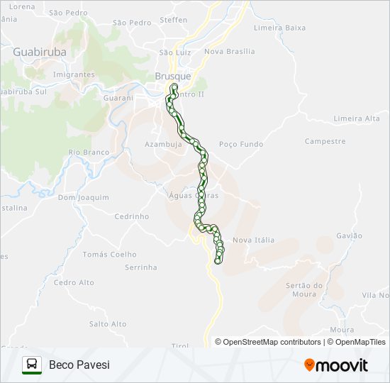 BECO PAVESI bus Line Map