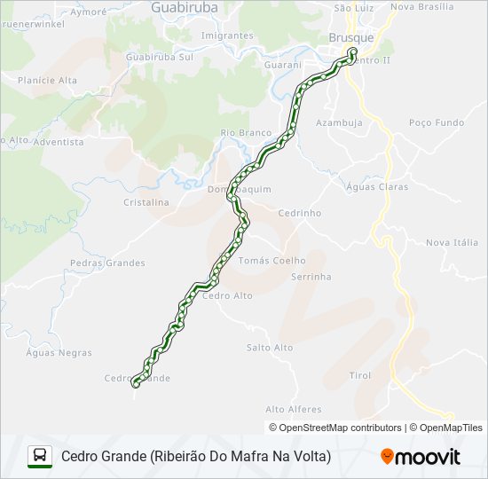 CEDRO GRANDE bus Line Map