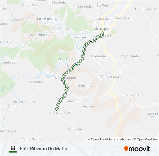 Mapa de CEDRO GRANDE de autobús
