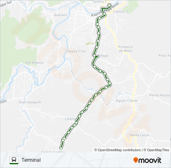 TOMAZ COELHO bus Line Map