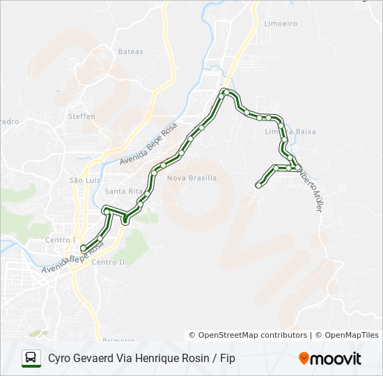 LIMEIRA BAIXA  Line Map