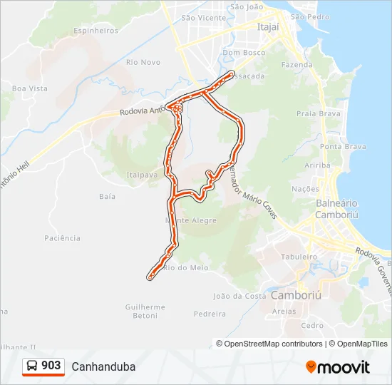 903 Bus Line Map