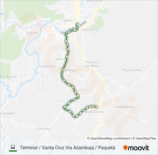 Mapa de SANTA CRUZ de autobús