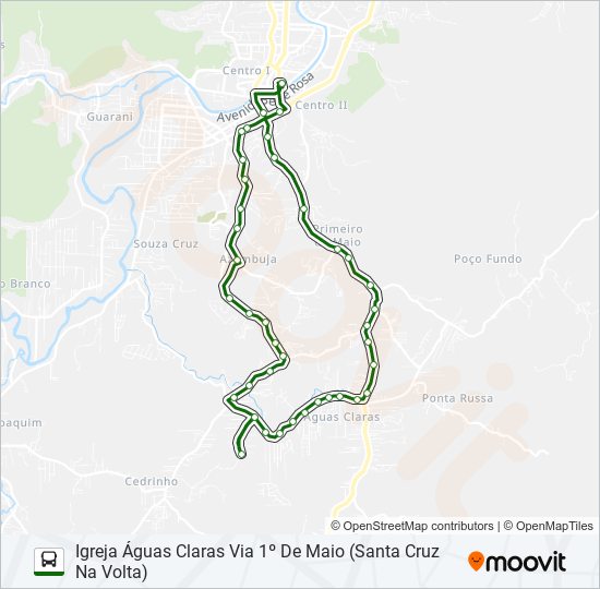 SANTA CRUZ bus Line Map