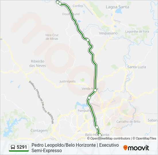 5291 Bus Line Map