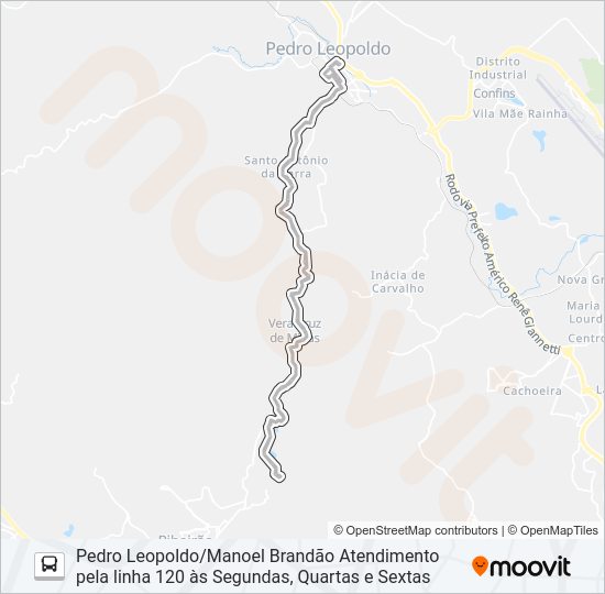 130 Bus Line Map