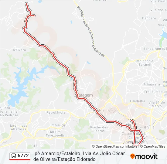 6772 Bus Line Map