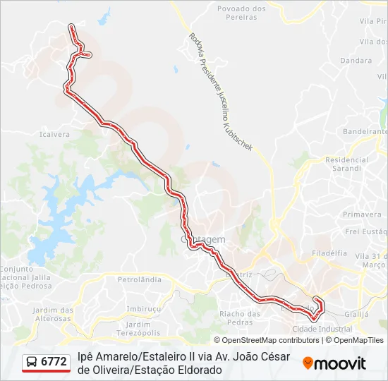 6772 Bus Line Map
