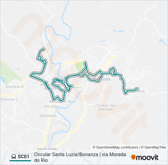 SC01 Bus Line Map