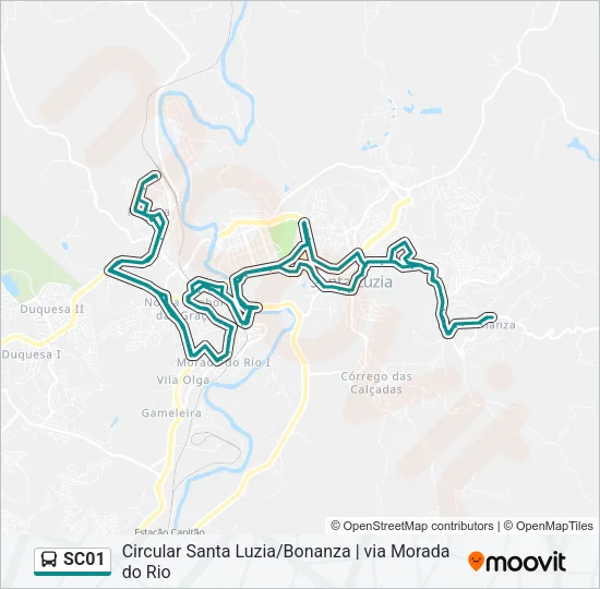 SC01 Bus Line Map