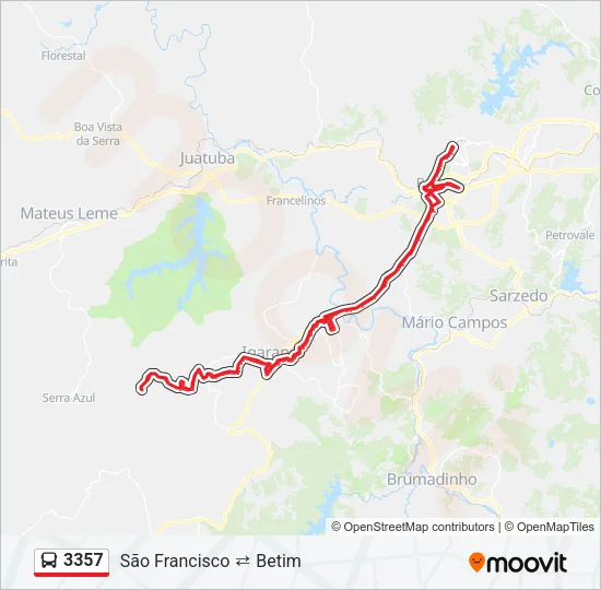 3357 Bus Line Map