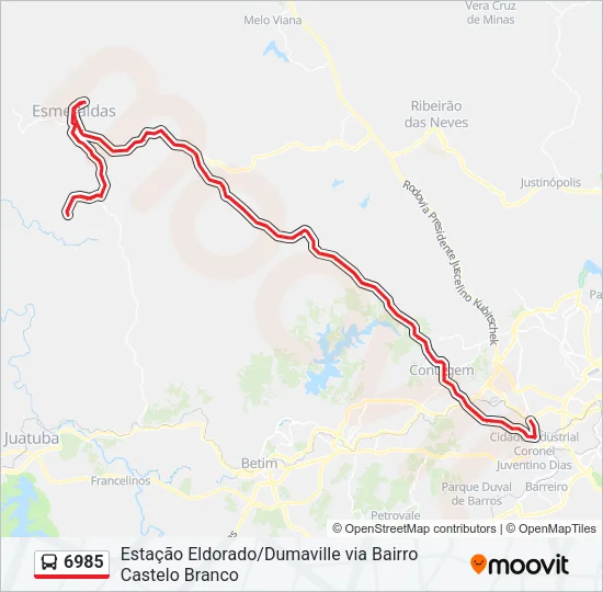6985 Bus Line Map